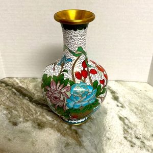 Cloisonné vintage vase